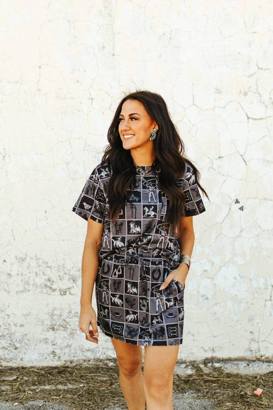 CHECK IT COWPOKE *SKORT