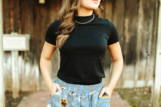 S - CLOUD BASIC SNUG TEE *MIDNIGHT