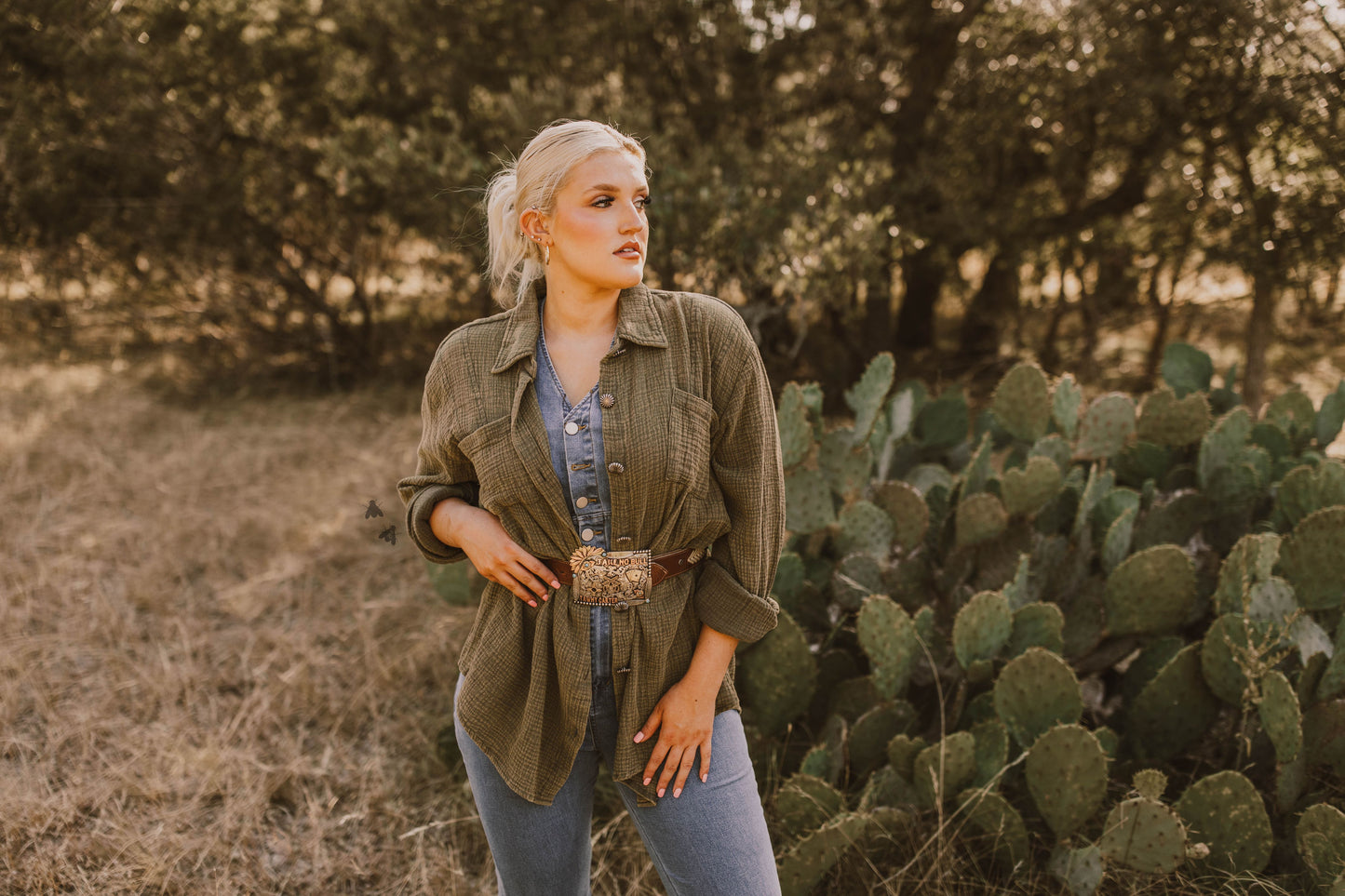 ACRES BUTTON UP* AGAVE