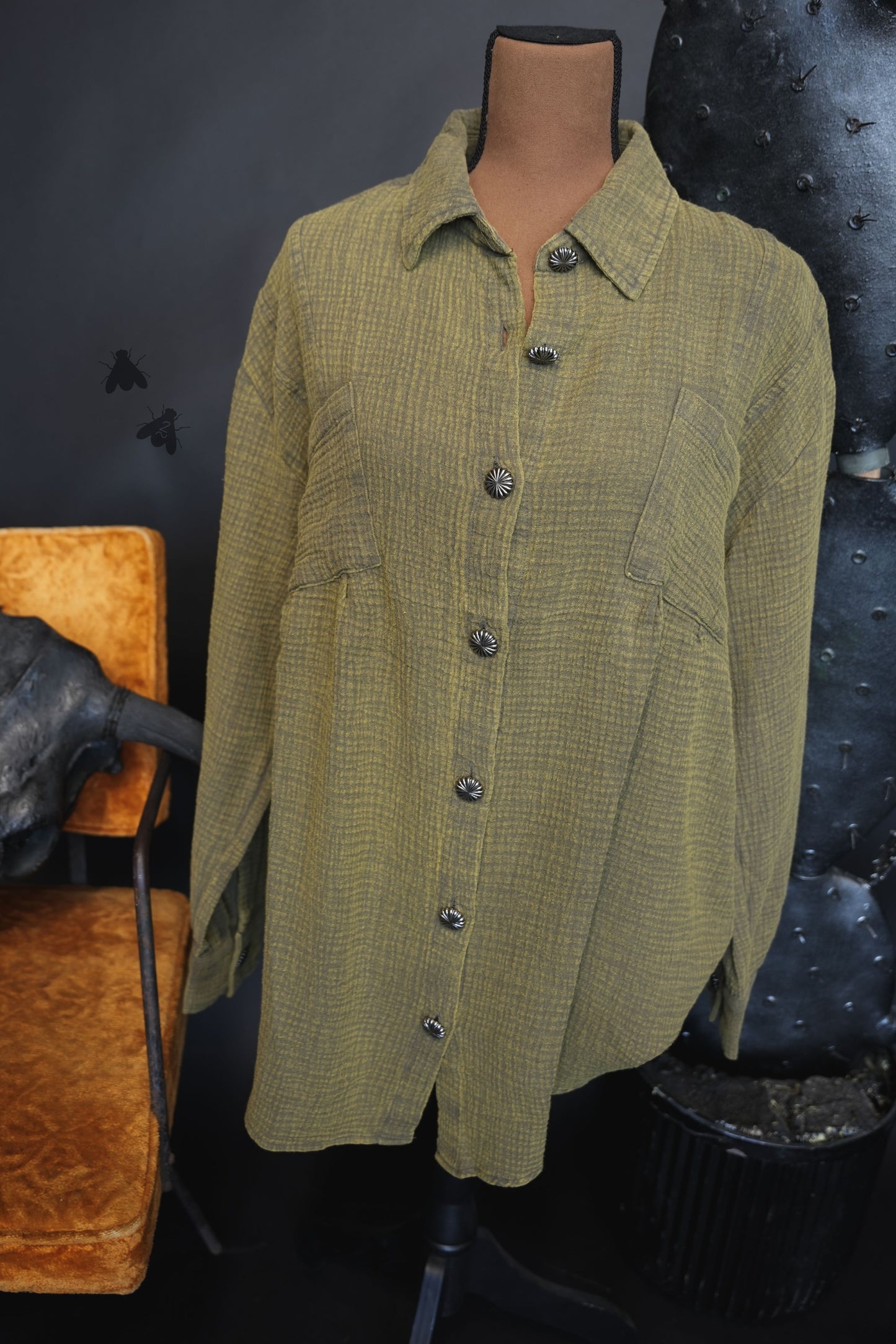 ACRES BUTTON UP* AGAVE