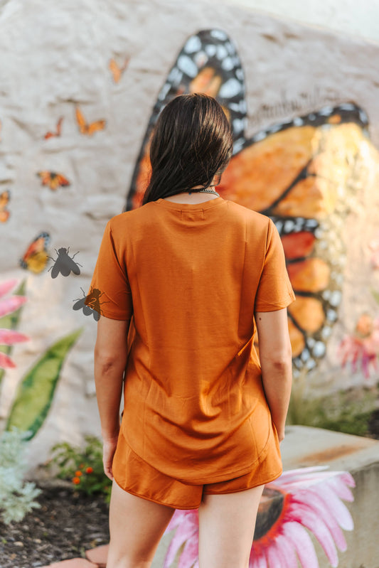 CLOUD BASIC FREE TEE *Saddle