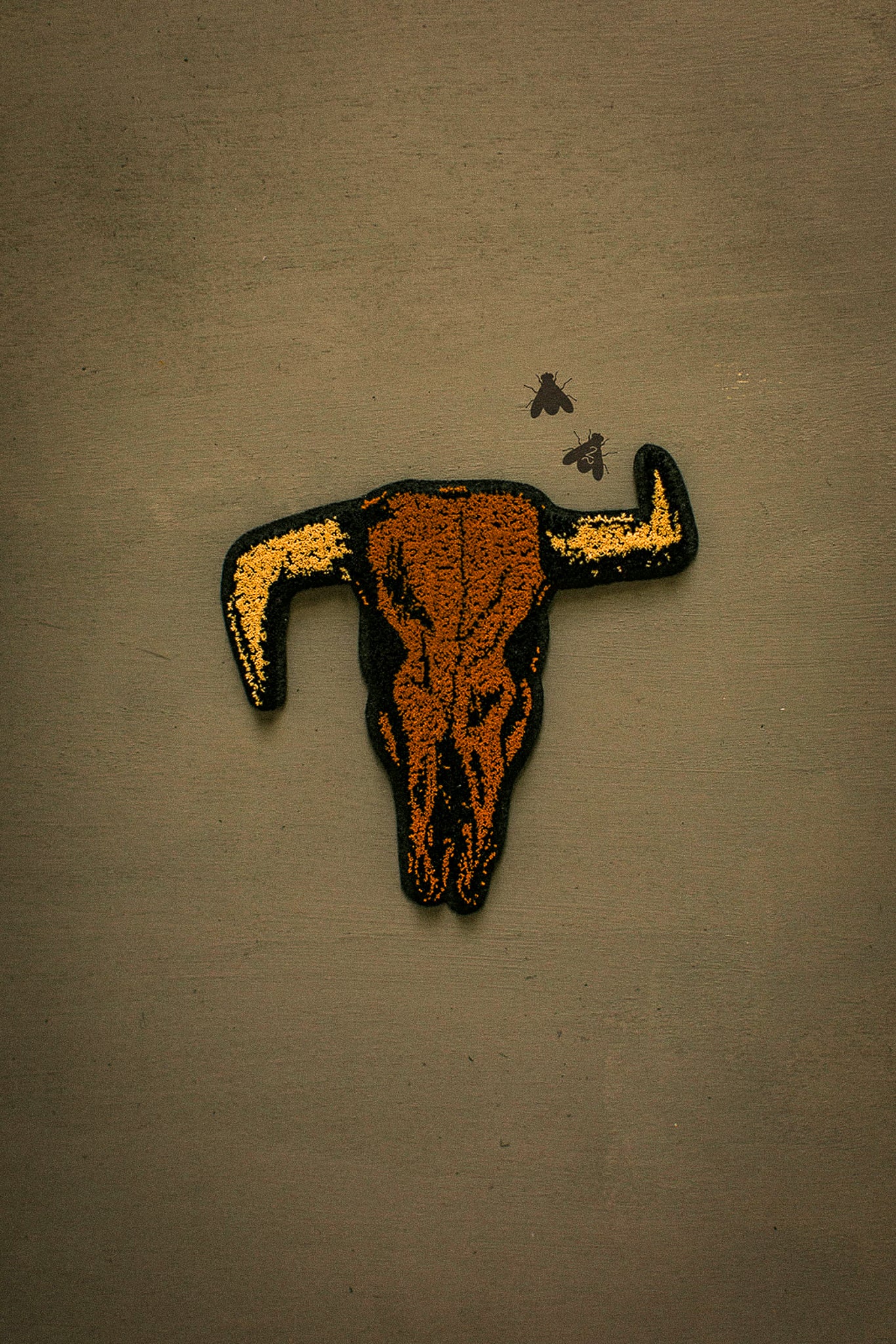 2 FLY DIY PATCH *skull