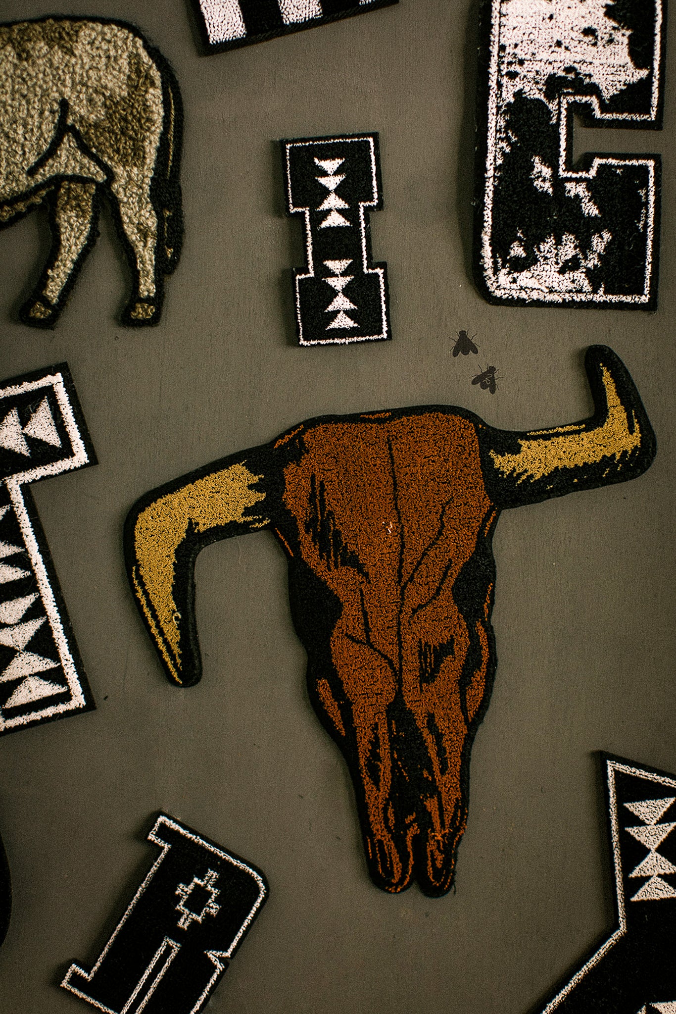 2 FLY DIY PATCH *skull