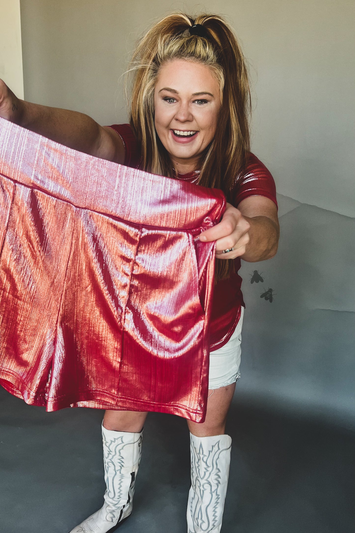 SHINEY SHORT* FIREWORK *SUPER SALE