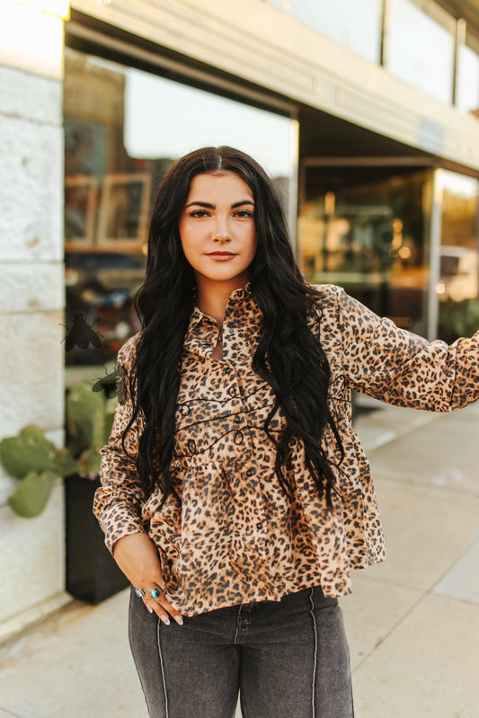 LOOPTY LOU L/S *LEOPARD