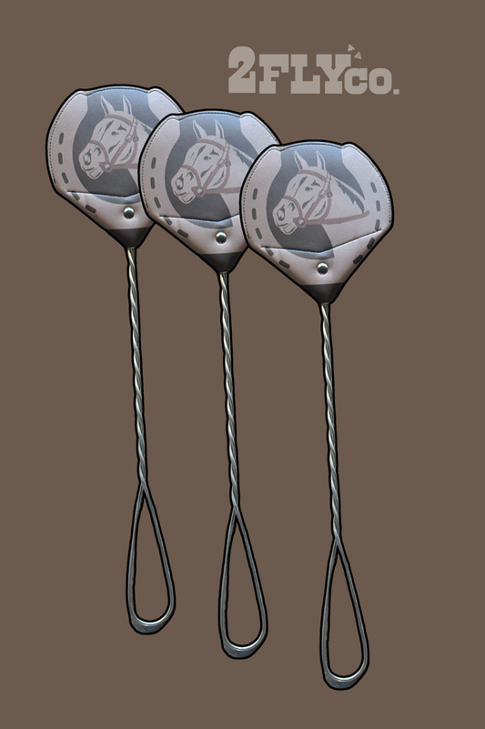 HORSIN' around FLY swat *GREY