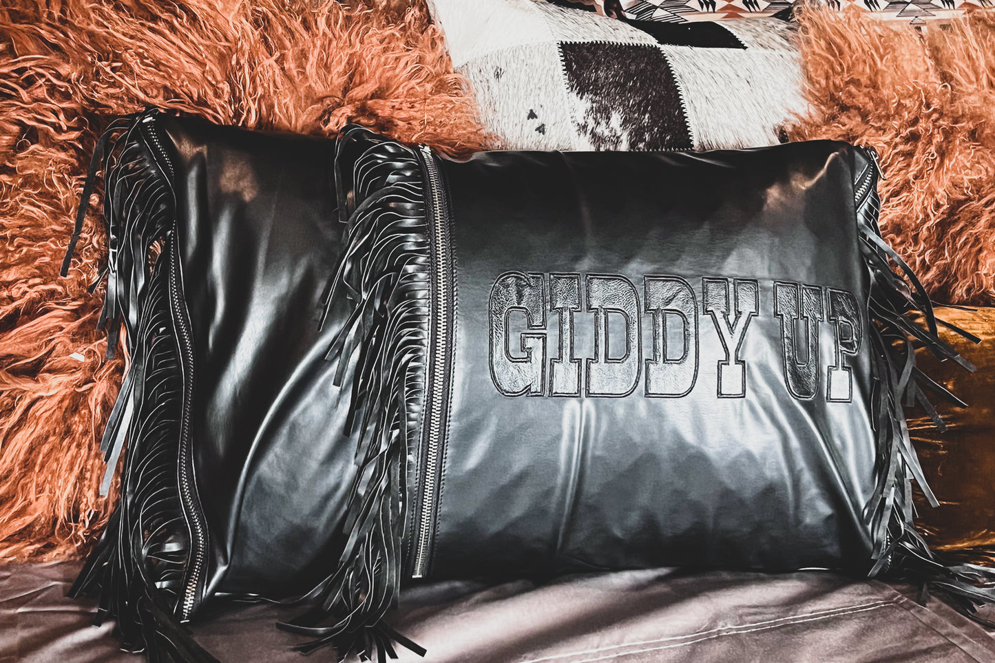 GIDDY UP PILLOW cover