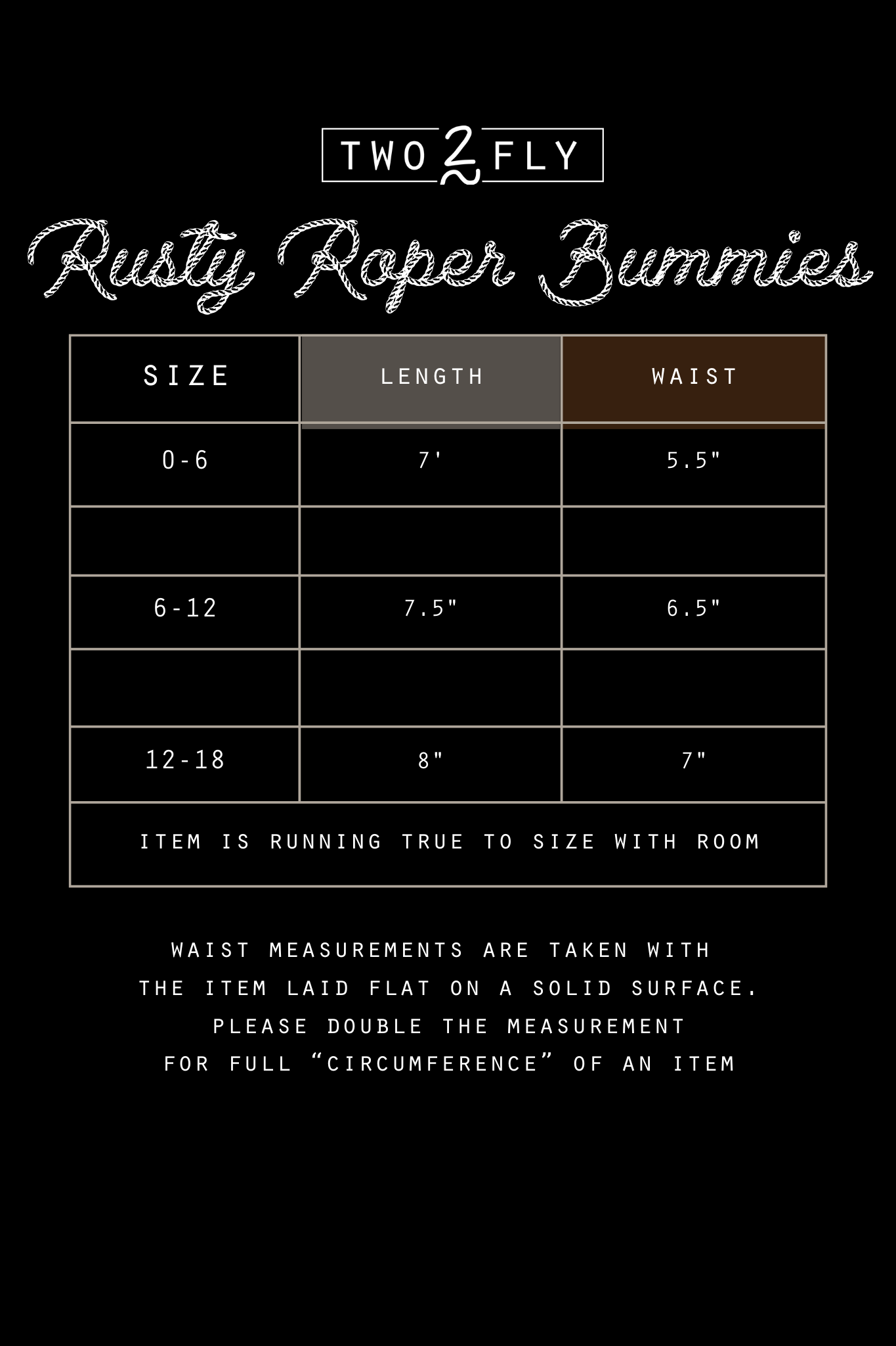 RUSTY ROPER BUMMIES
