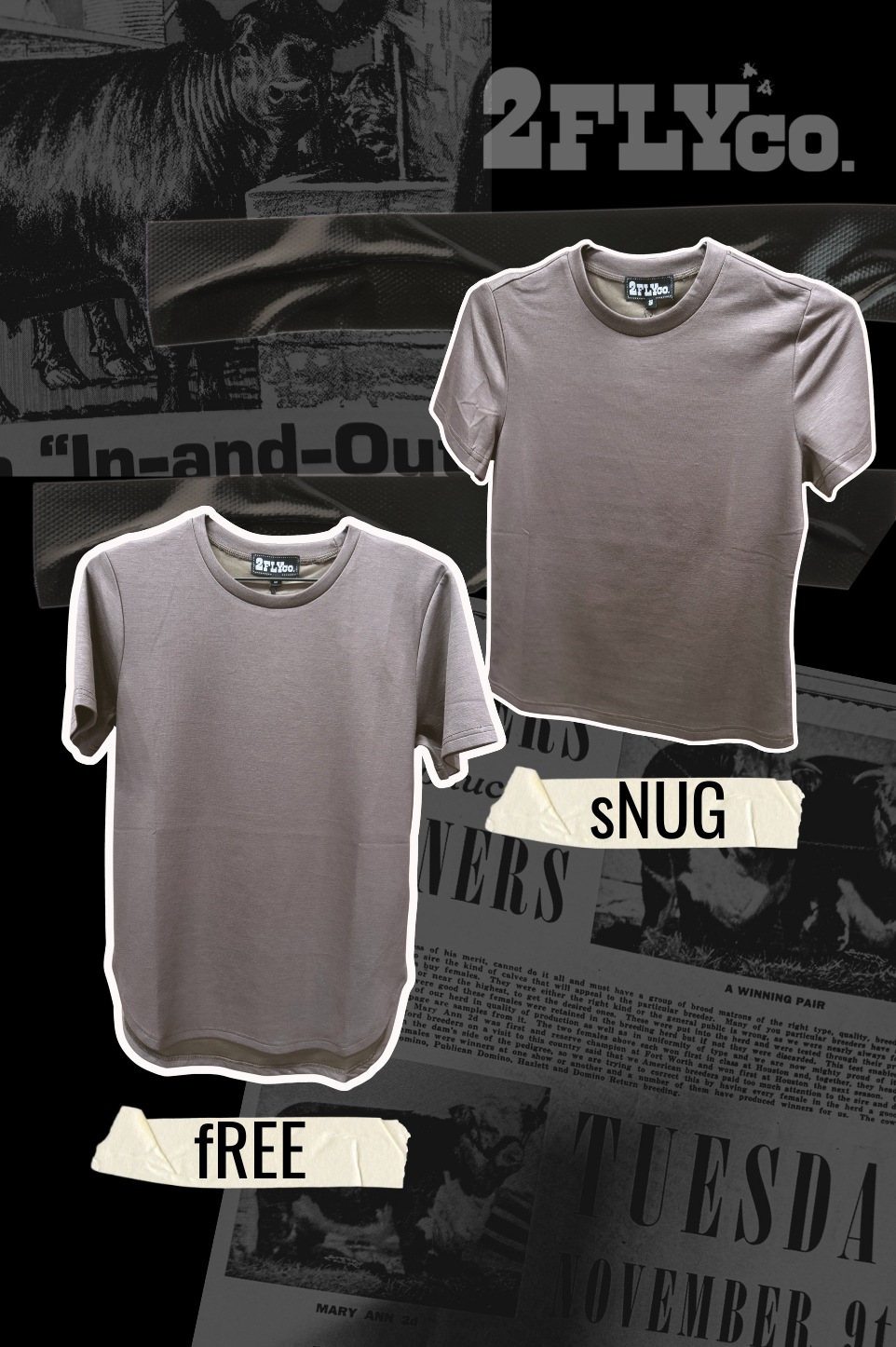CLOUD BASIC SNUG TEE *MOCHA