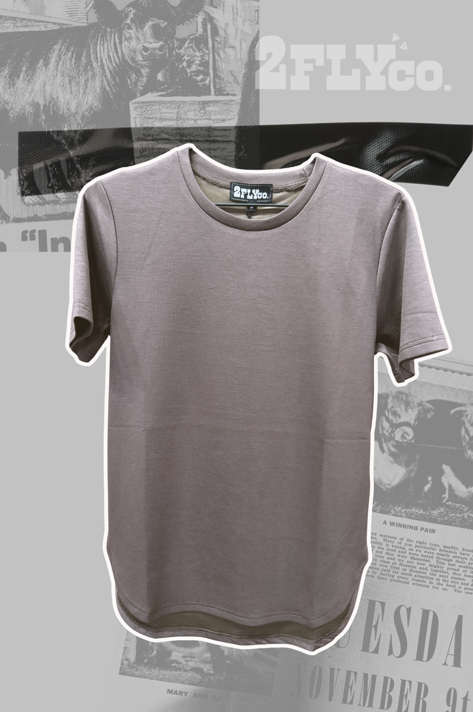 CLOUD BASIC FREE TEE *MOCHA