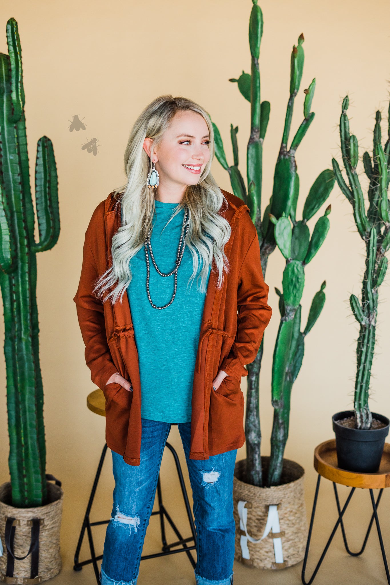 CUDDLE CARDI* TERRACOTTA *SUPER SALE [MISSING SIZES]