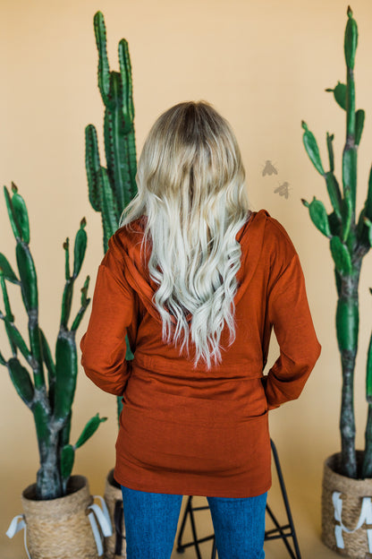 CUDDLE CARDI* TERRACOTTA *SUPER SALE [MISSING SIZES]