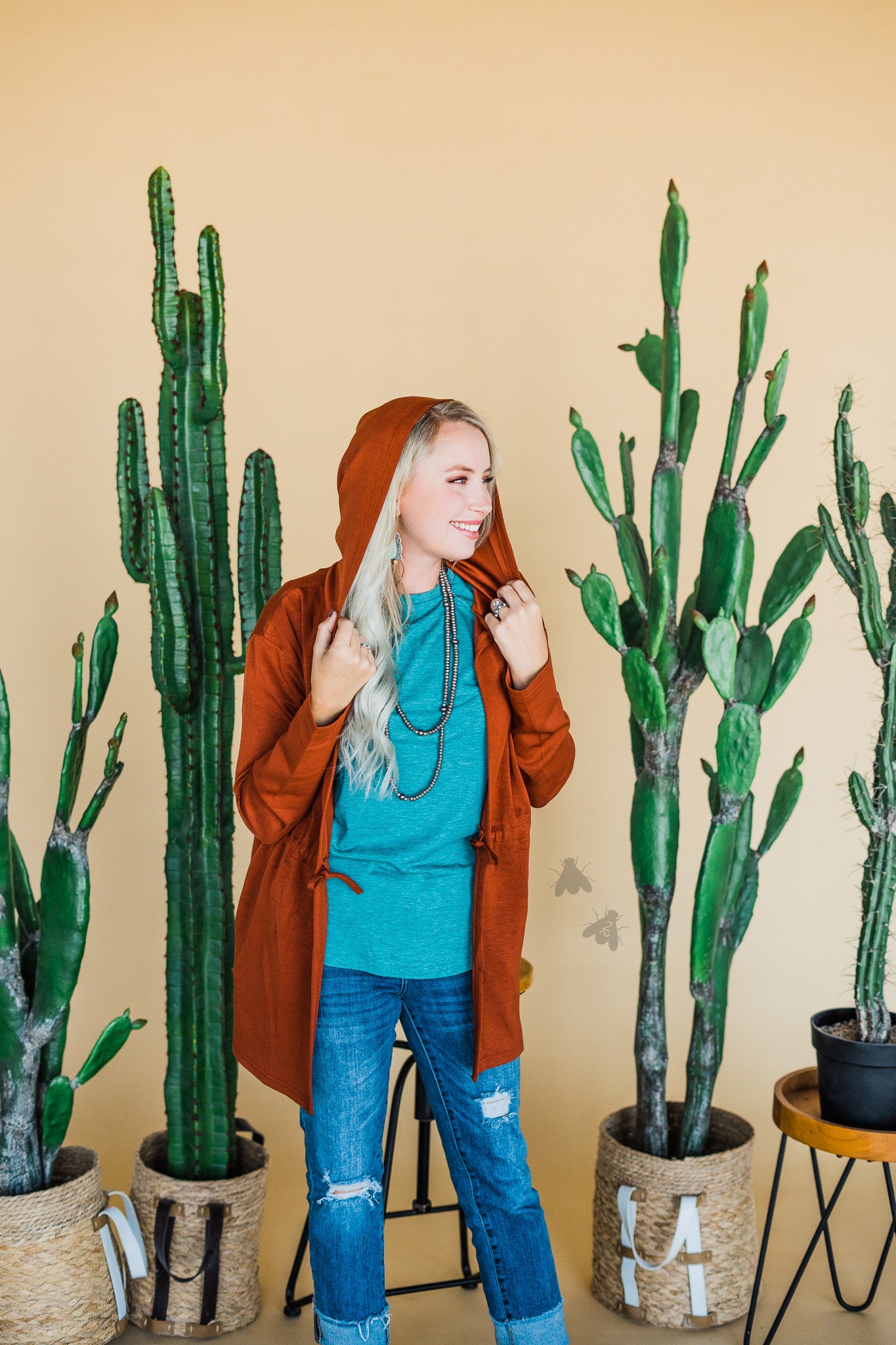 CUDDLE CARDI* TERRACOTTA *SUPER SALE [MISSING SIZES]
