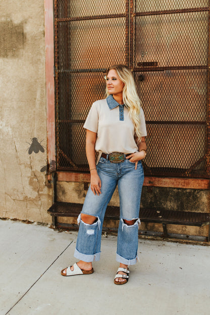 BROCKTON TOP *DUSTY