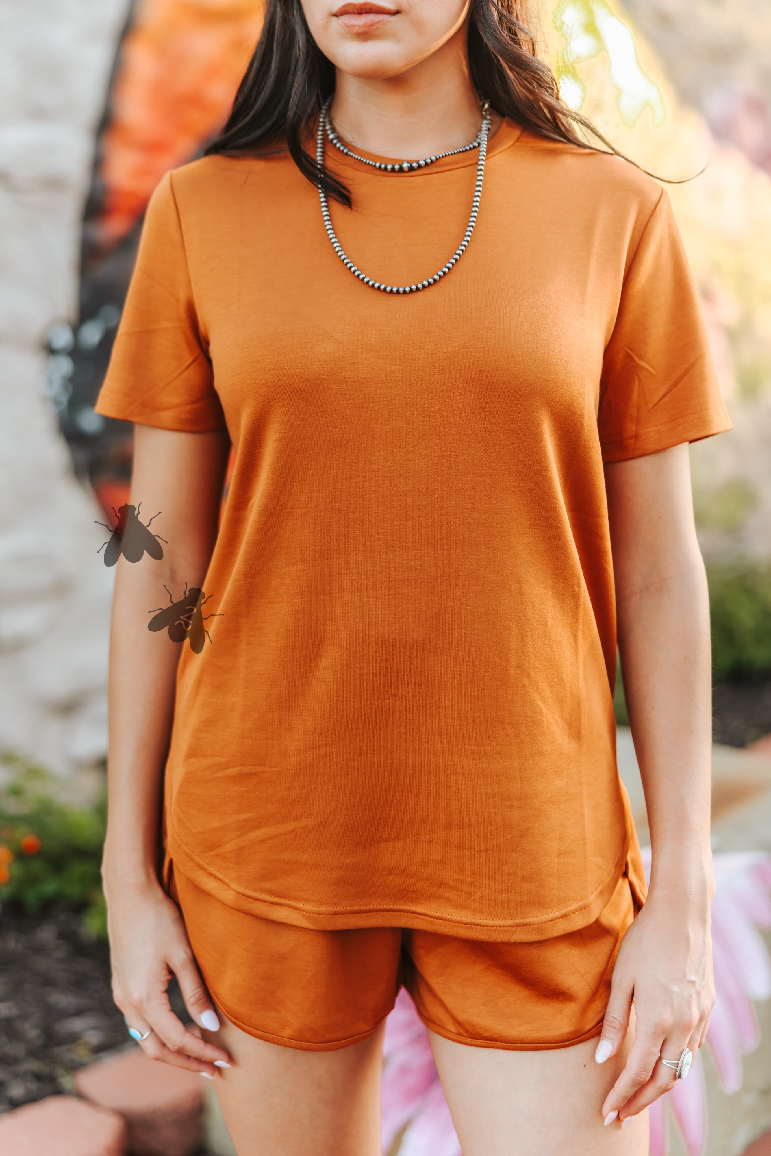CLOUD BASIC FREE TEE *SADDLE