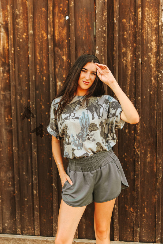 S - CLOUD BASIC SHORTS *CHARCOAL