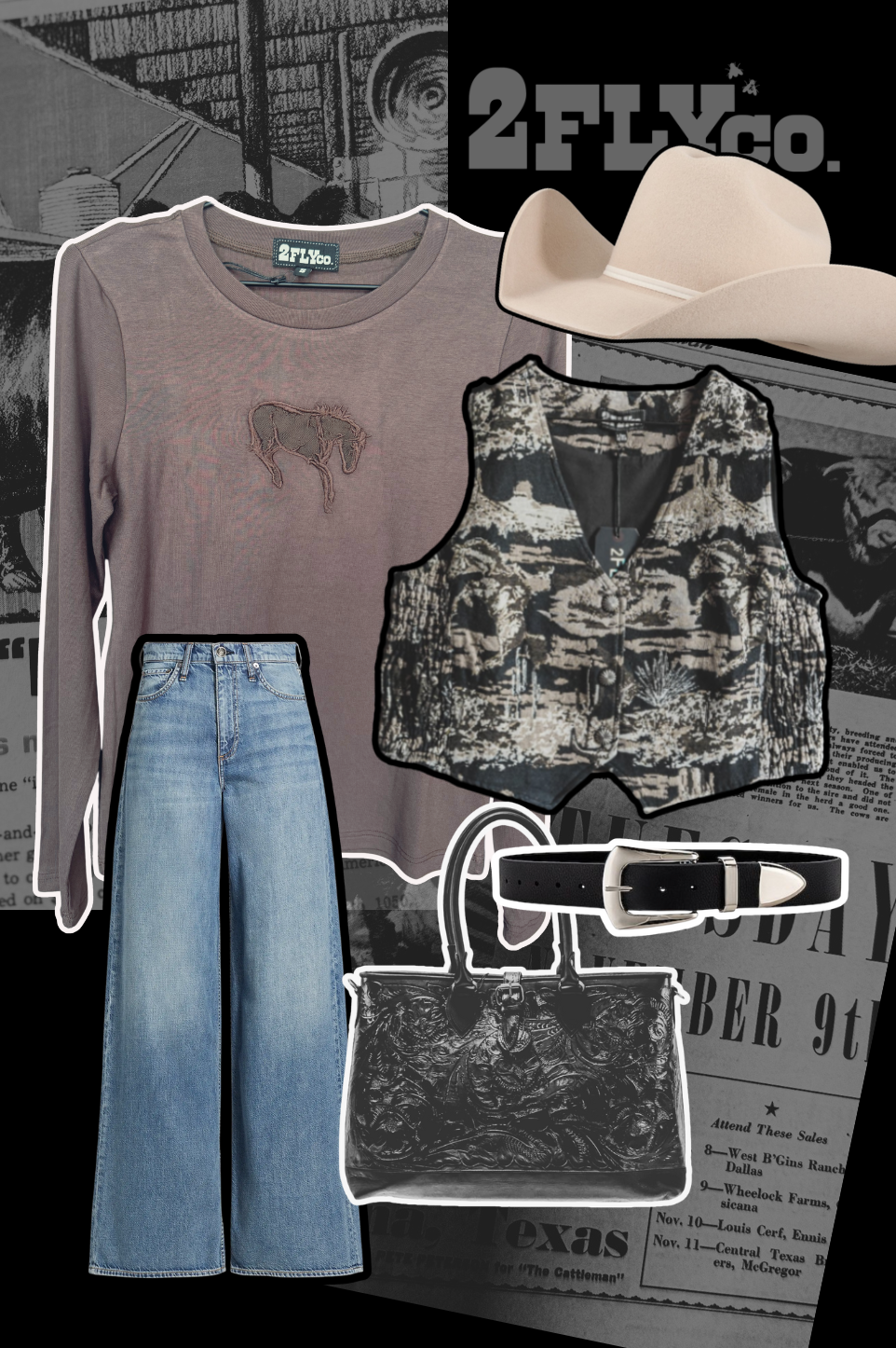 BUCK OUT CUT OUT L/S *MOCHA