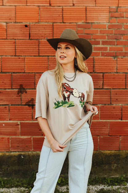 CATTLE HAVEN TEE *DUSTY