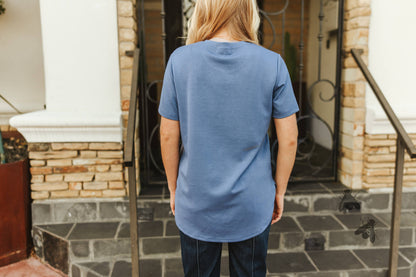 CLOUD BASIC FREE TEE *DENIM