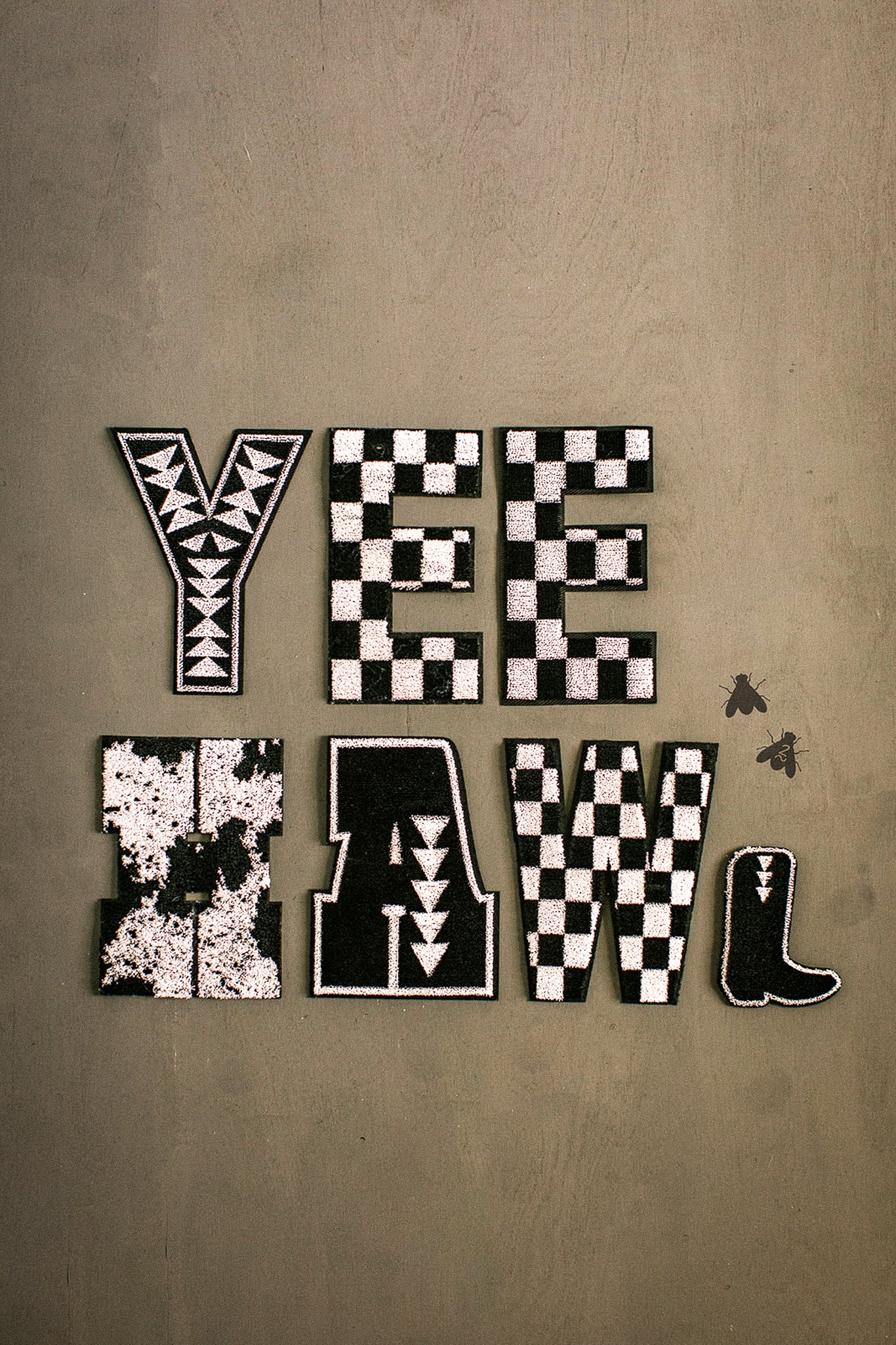 2 FLY DIY PATCH LETTERS *small