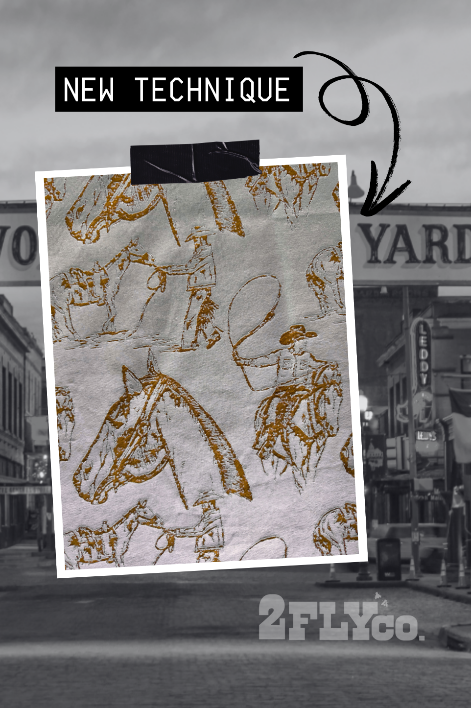 DOODLE DOS TEE *SADDLE