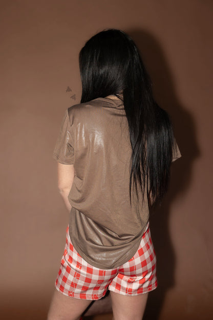 SWANKY LEATHER *MOCHA
