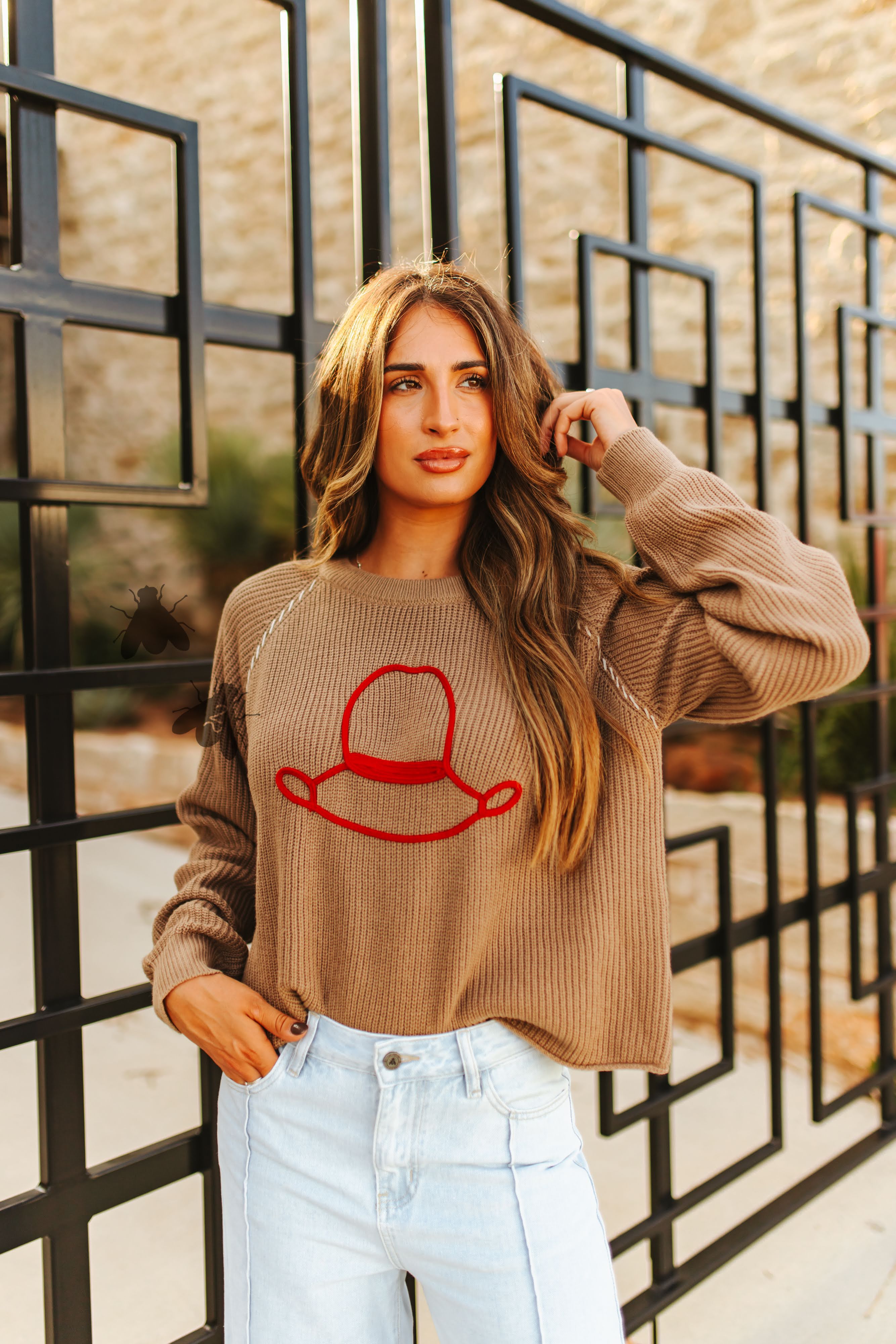 L/XL - HATS OFF KNIT *TAUPE
