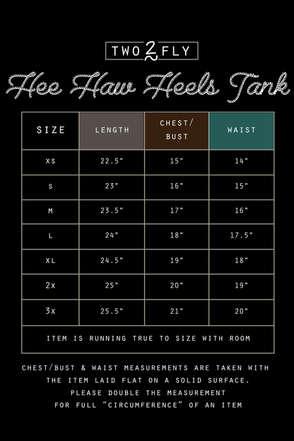 HEE HAW HEELS TANK *LOW STOCK* [wesa mkt]