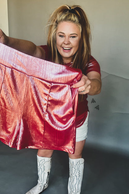 SHINEY SHORT* FIREWORK *SUPER SALE