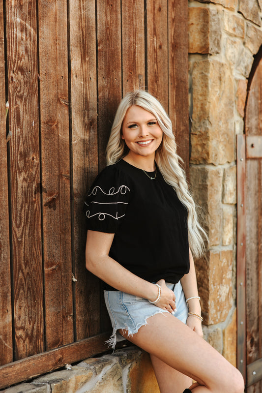 LOOPTY LARIAT TOP