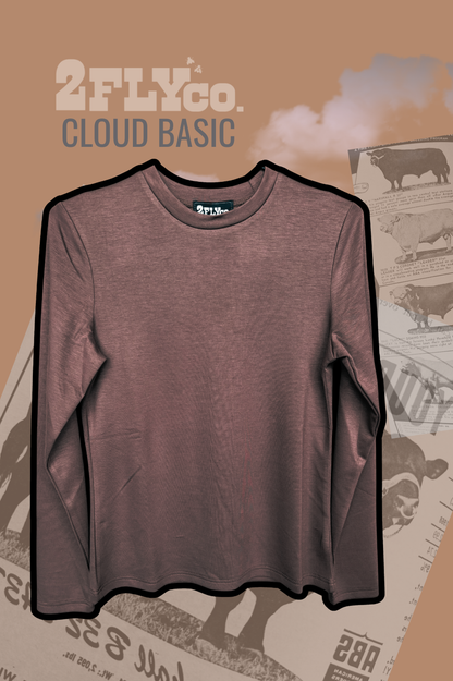 L/S CLOUD BASIC *MOCHA
