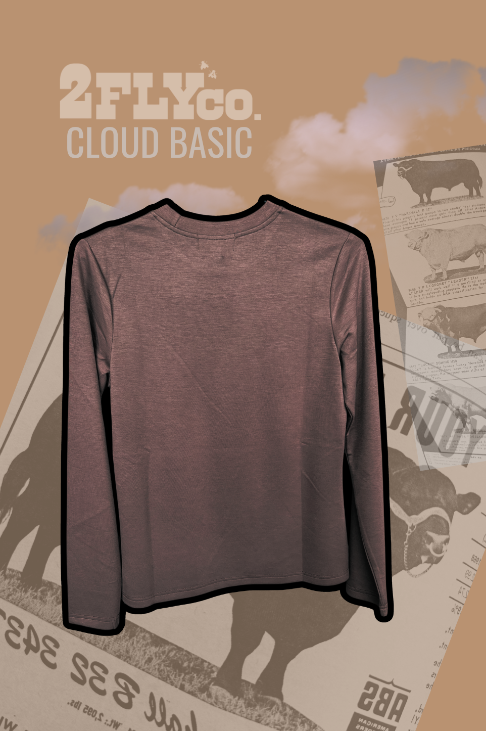 L/S CLOUD BASIC *MOCHA