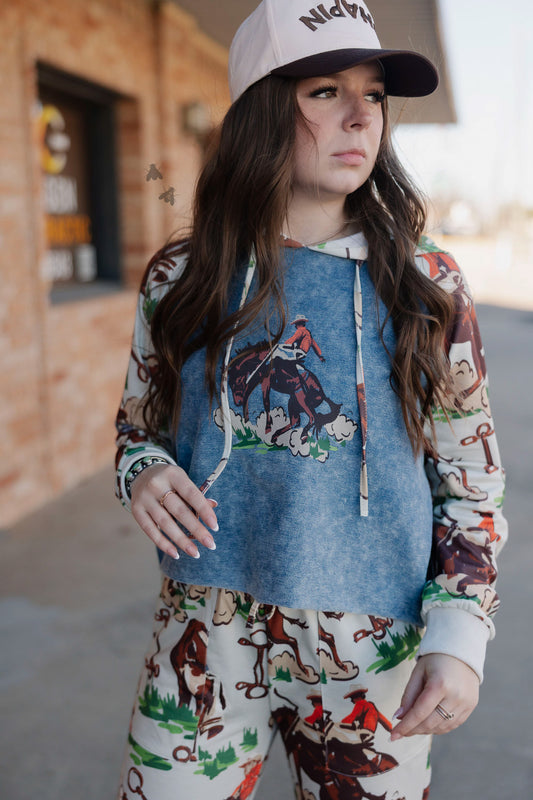 VINTAGE RANCH HOODIE *BARK