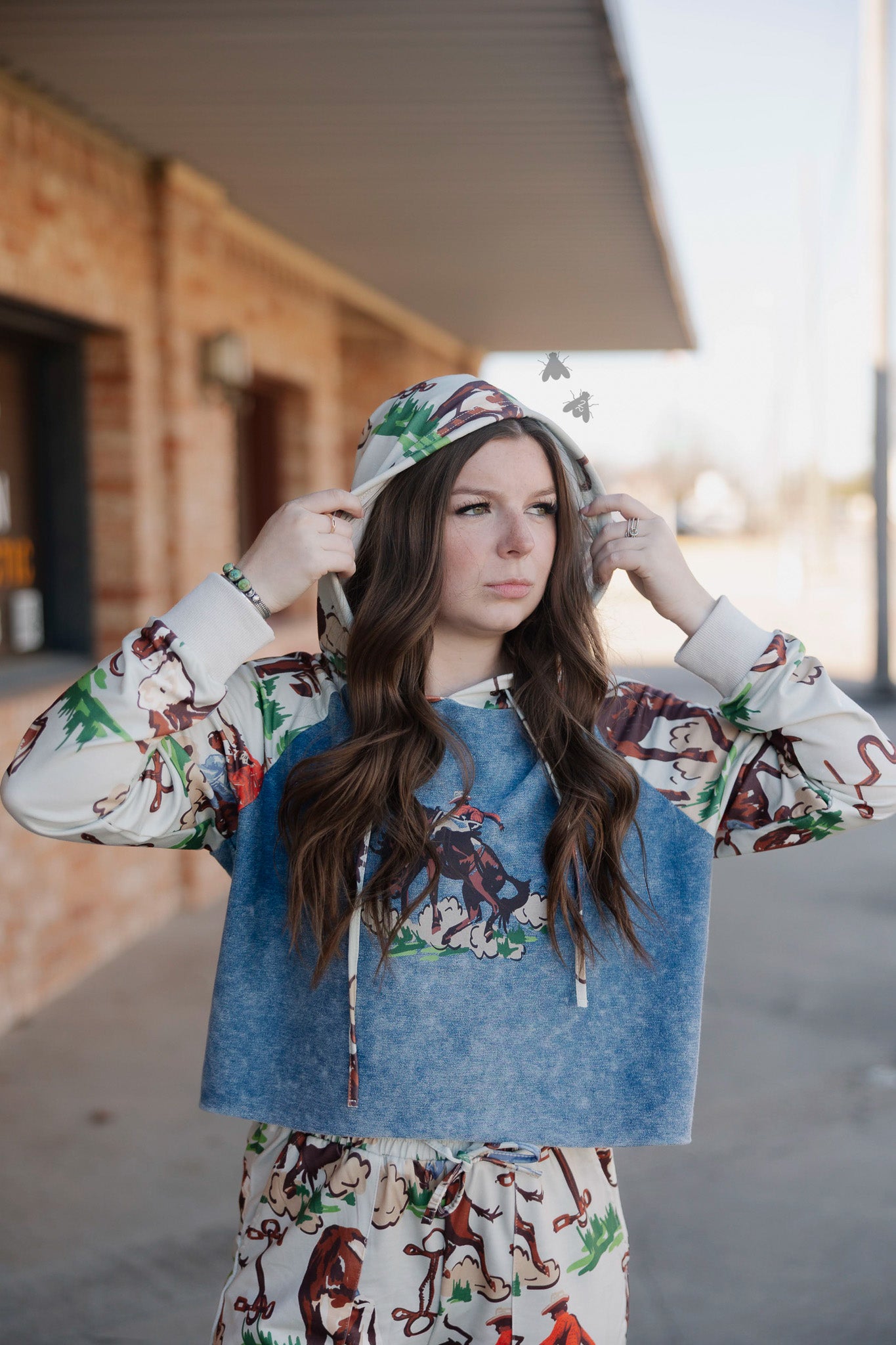 VINTAGE RANCH HOODIE *BARK