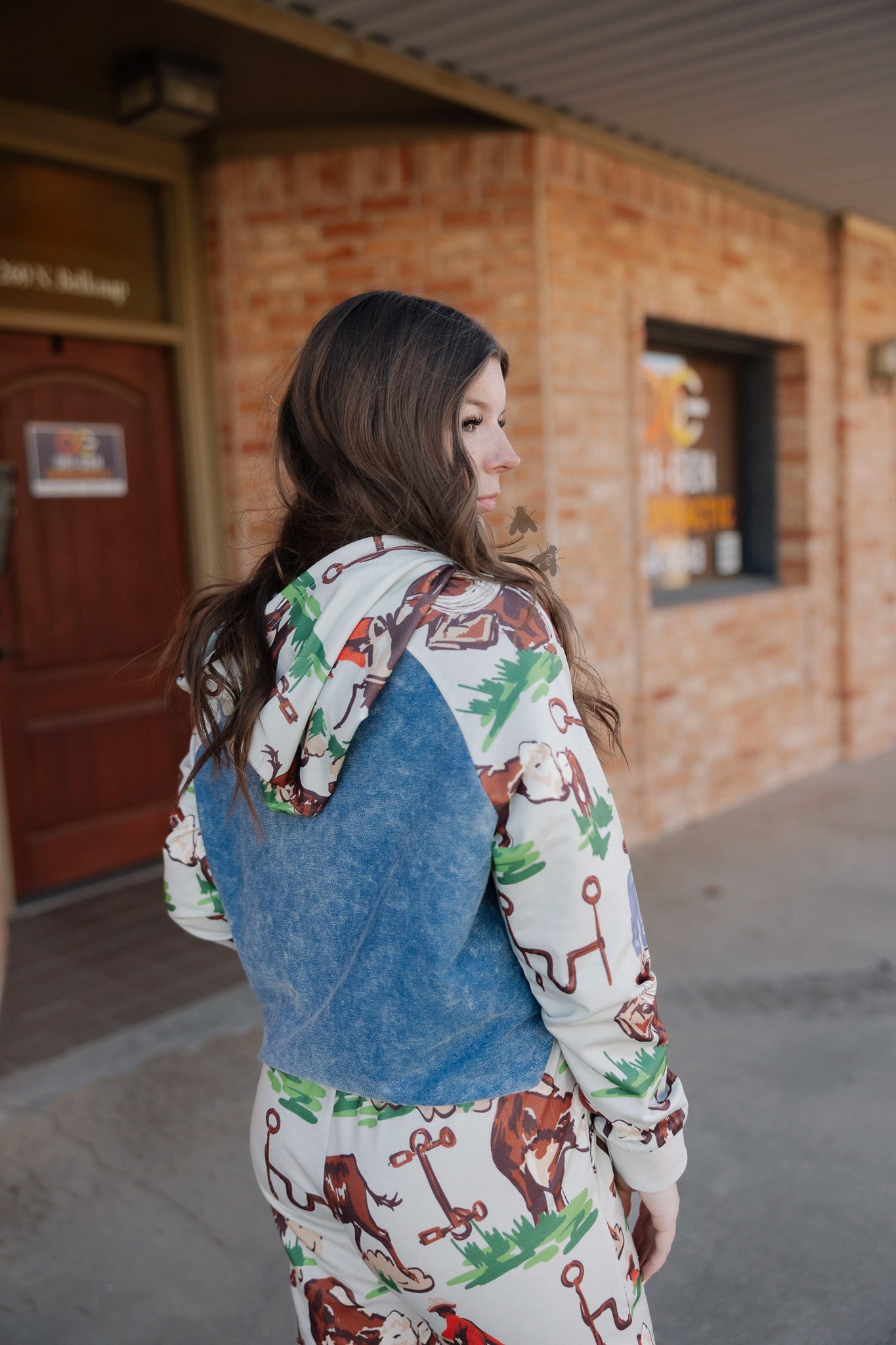 VINTAGE RANCH HOODIE *BARK