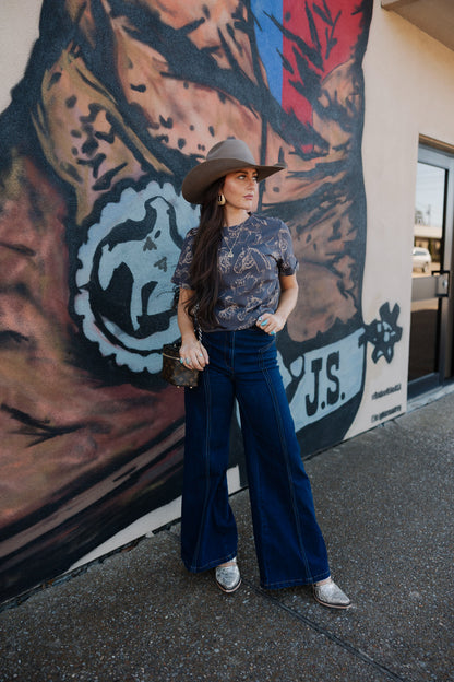 DOODLE DOS TEE *CHARCOAL