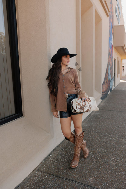 ACRES BUTTON UP *SADDLE