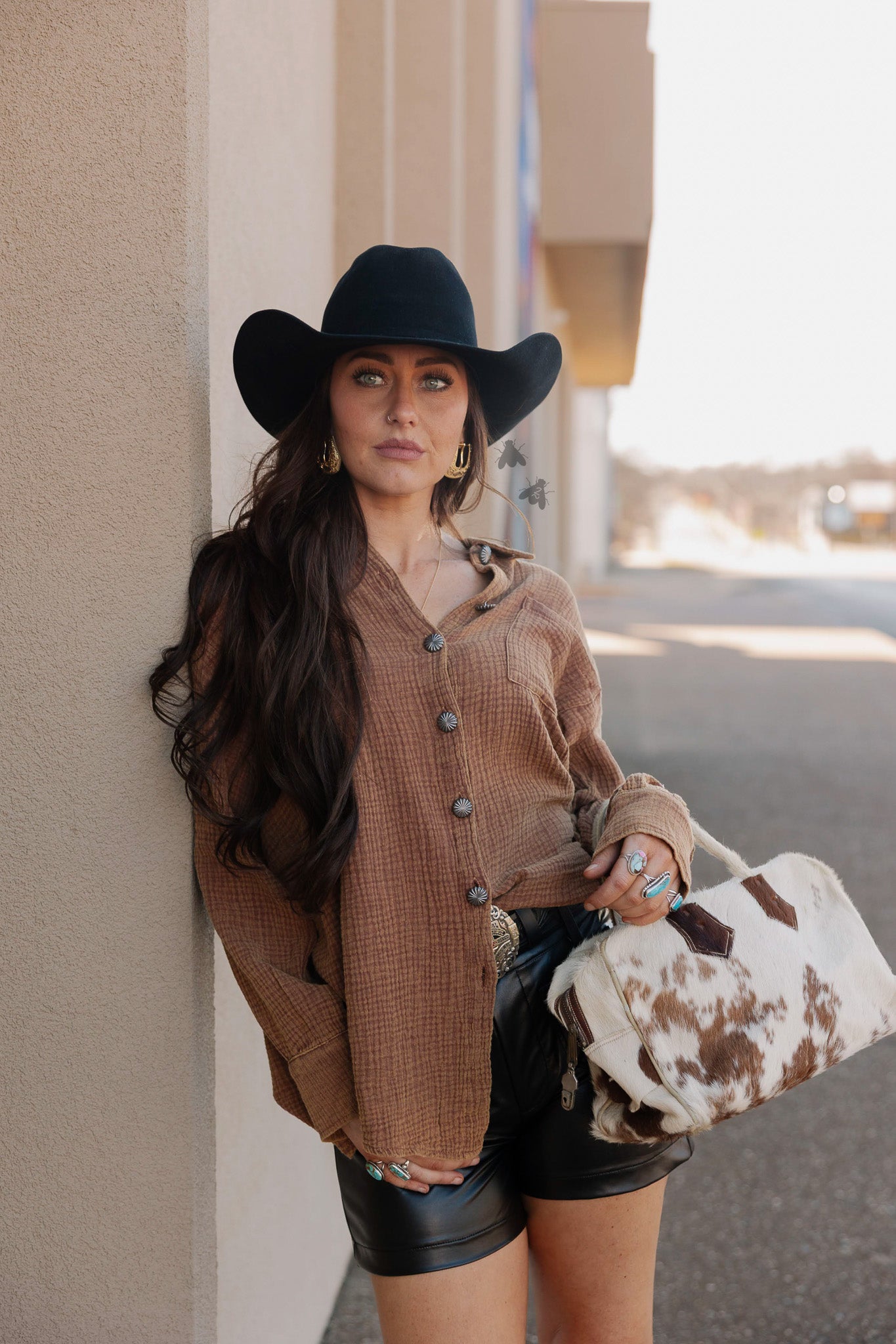 ACRES BUTTON UP *SADDLE