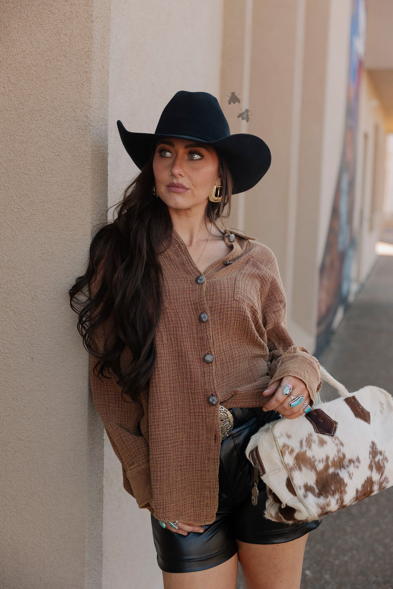 ACRES BUTTON UP *SADDLE