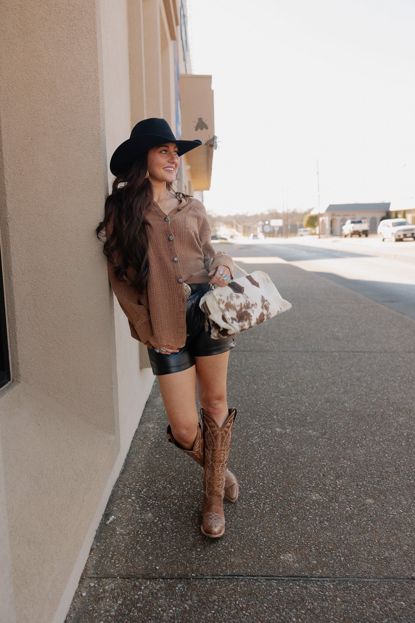 ACRES BUTTON UP *SADDLE