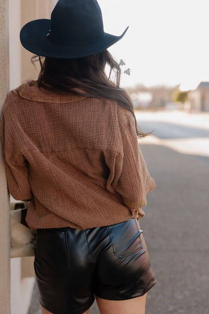 ACRES BUTTON UP *SADDLE