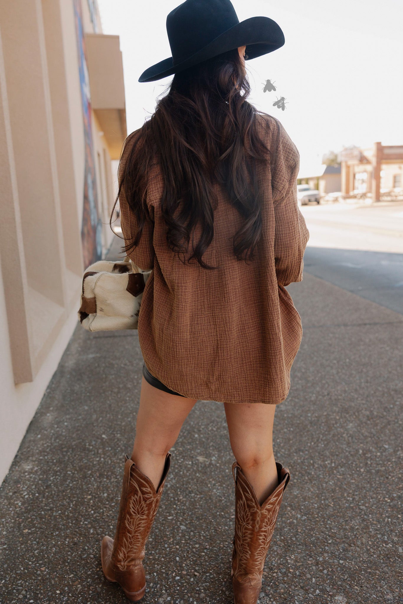 ACRES BUTTON UP *SADDLE