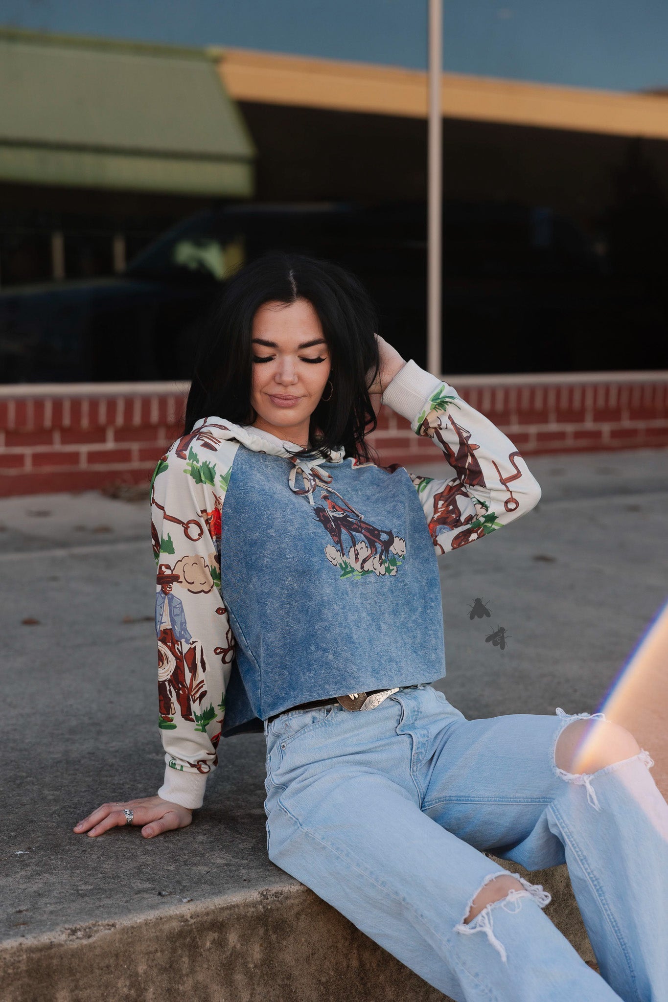 VINTAGE RANCH HOODIE *BARK