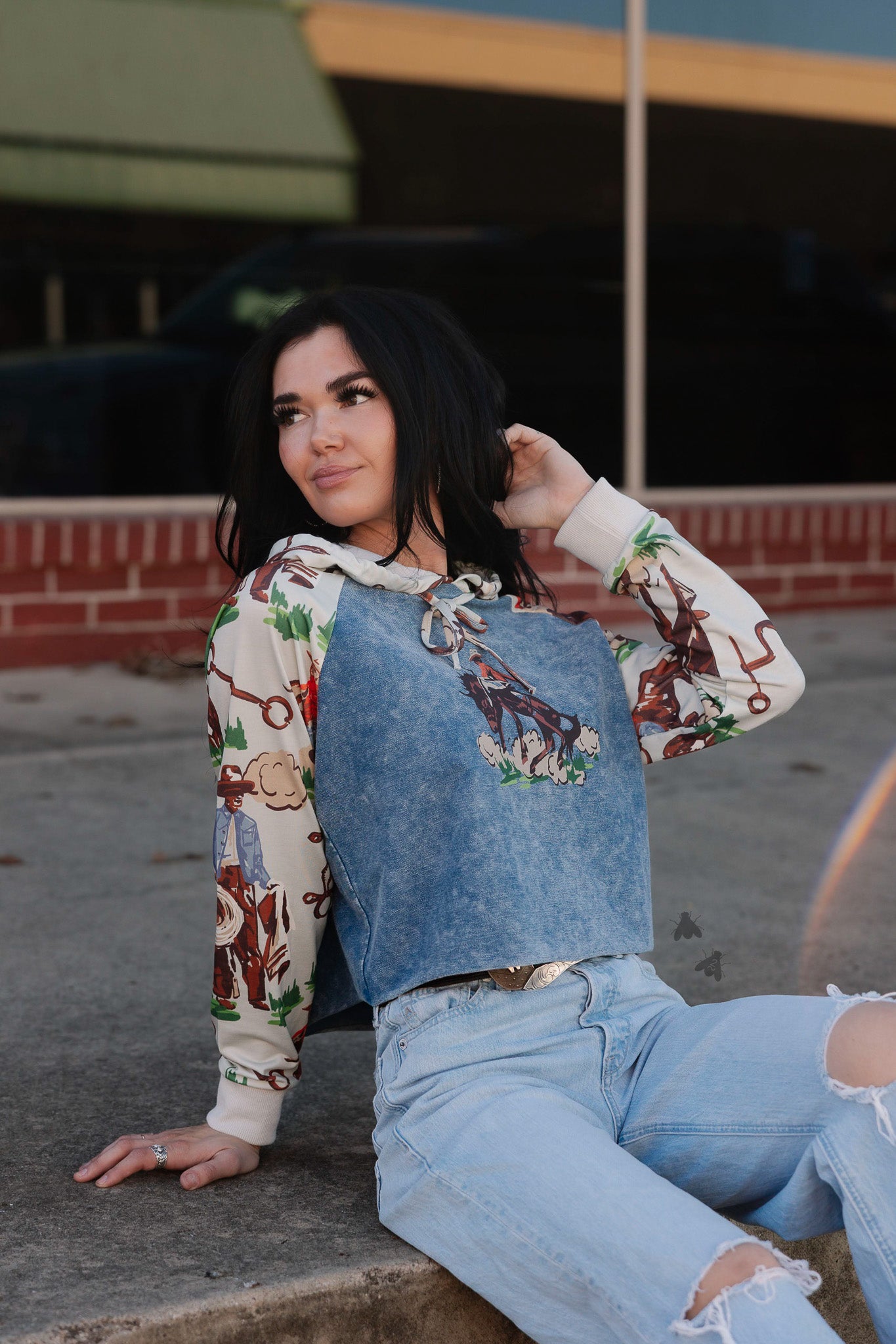 VINTAGE RANCH HOODIE *BARK