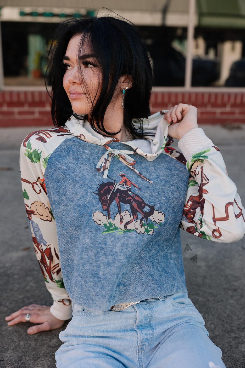 VINTAGE RANCH HOODIE *BARK