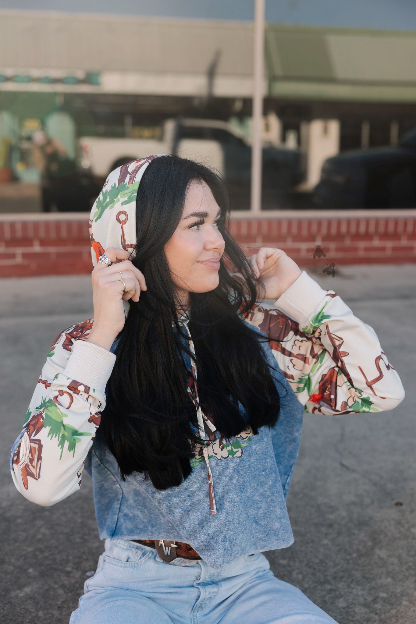 VINTAGE RANCH HOODIE *BARK