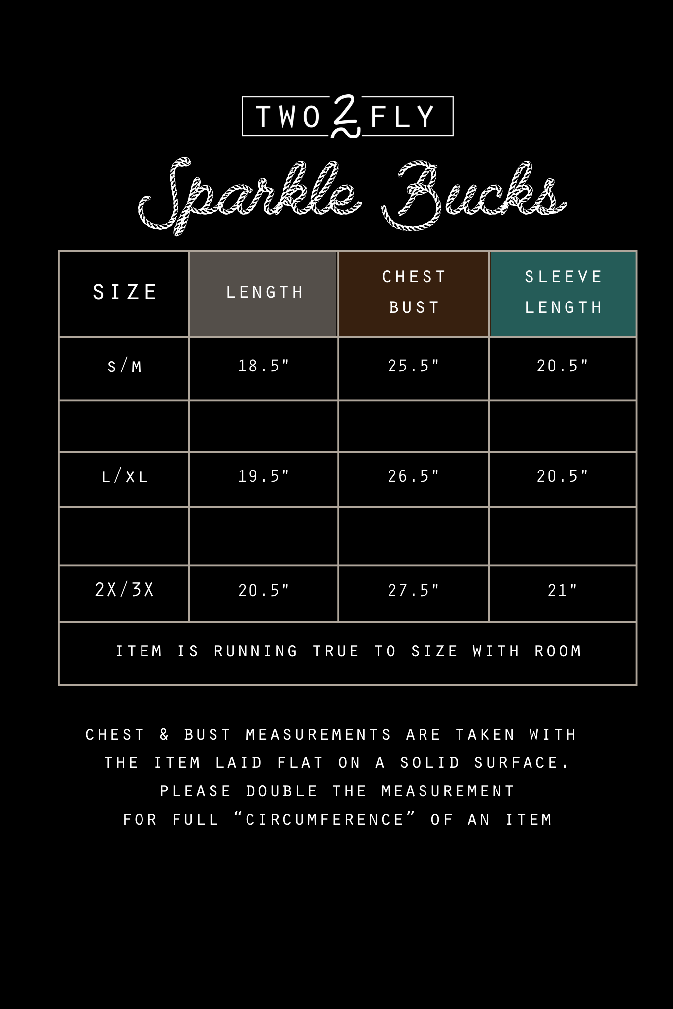 SPARKLE BUCKS [ONLY 2X/3X LEFT] – 2 Fly Co.