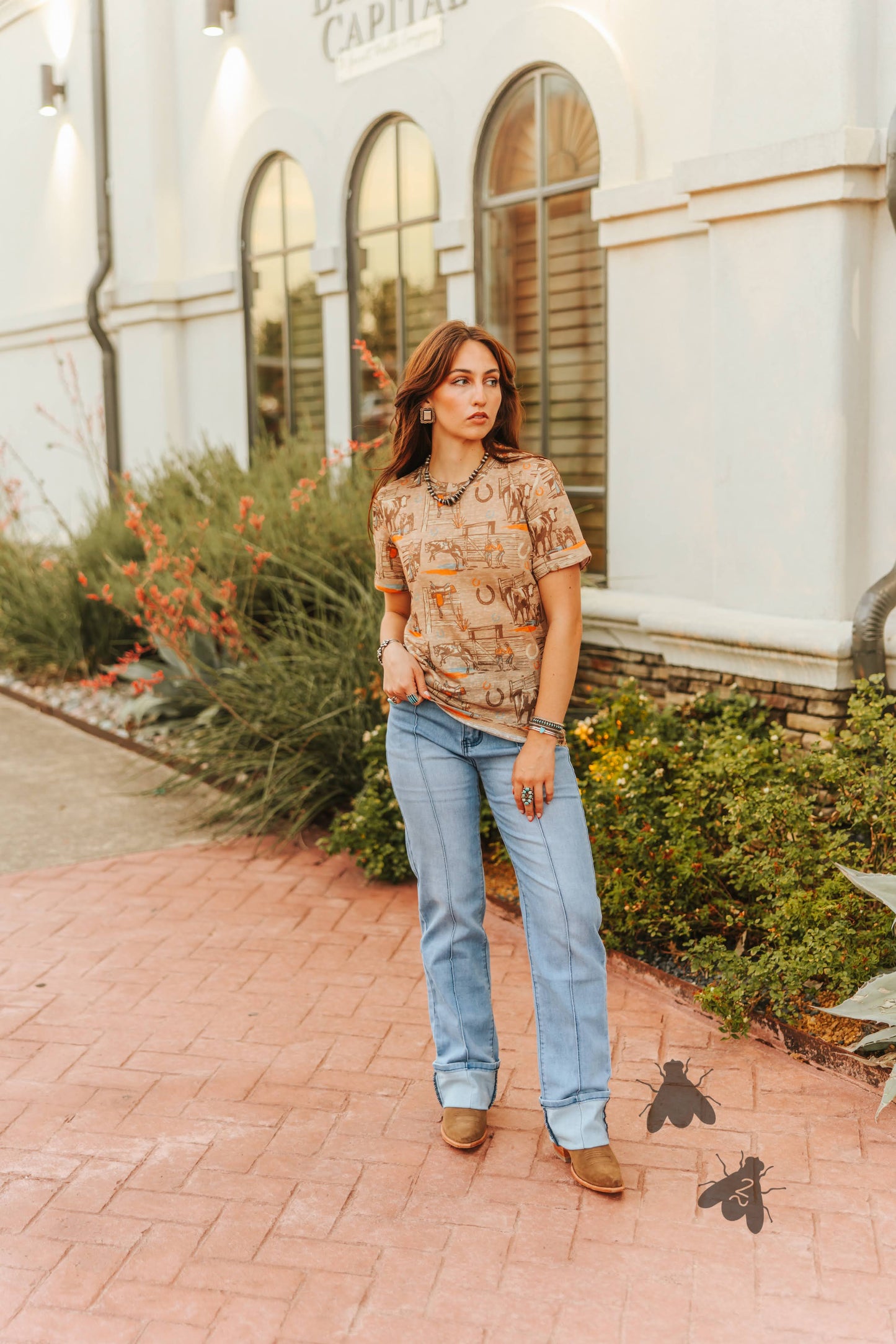 SUNSET RANCH TEE *RETRO