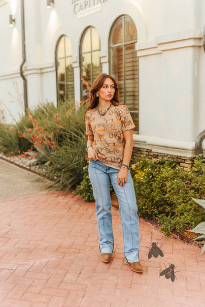 SUNSET RANCH TEE *RETRO