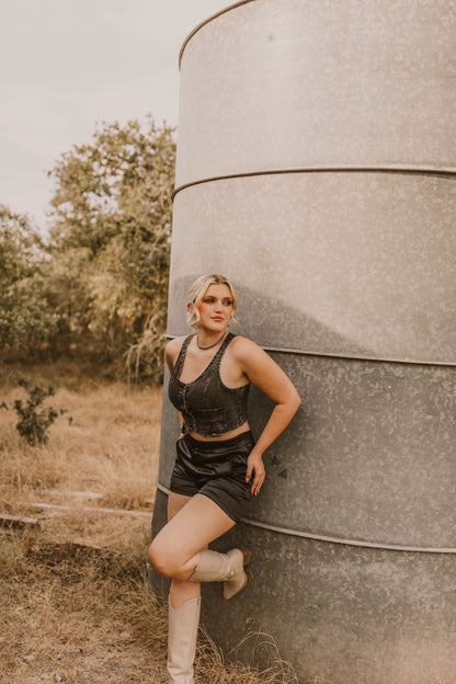COWBOY TUXEDO SHORT *MIDNIGHT